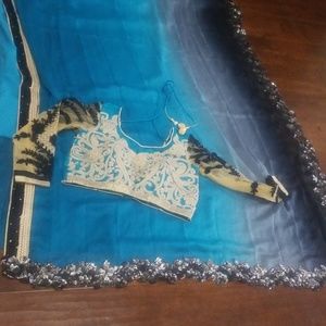 Saree with blouse! New